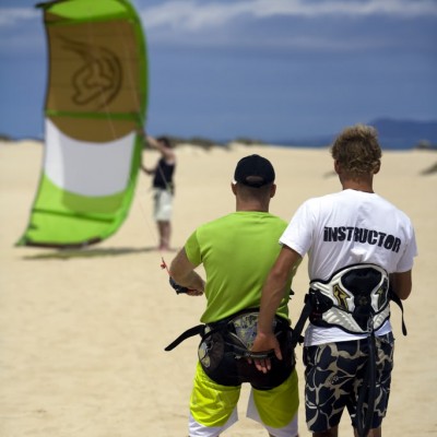Kitesurfing at Flag Beach, Action Watersports