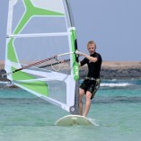Windsurfing lessons in the lagoon